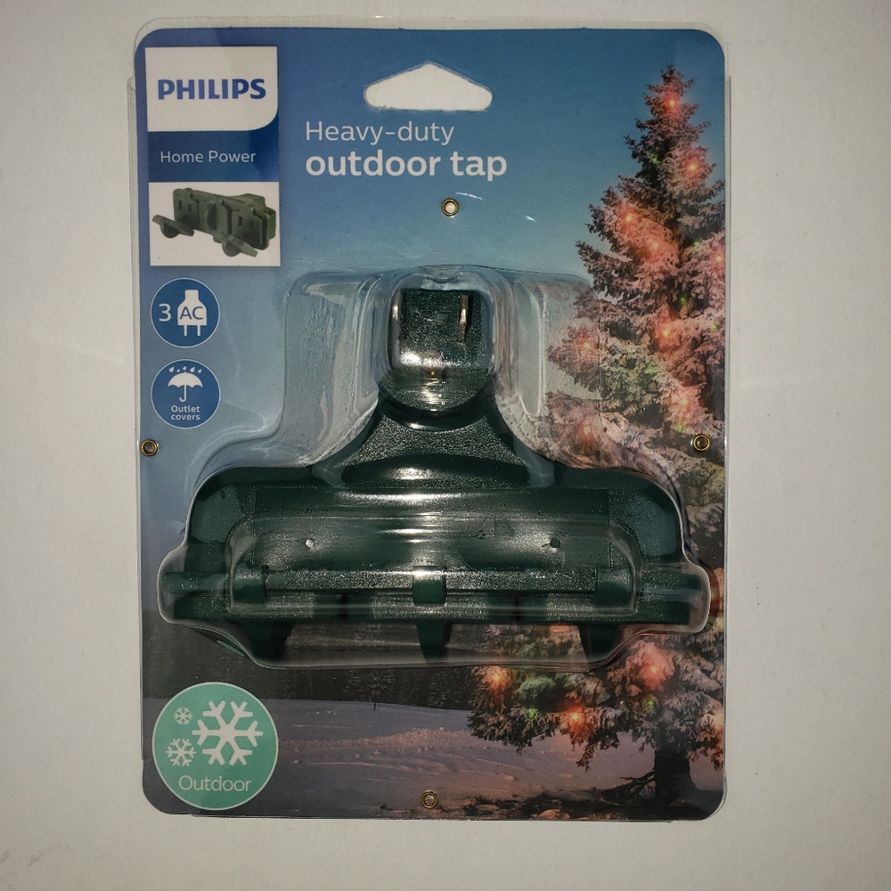 Philips Heavy-Duty Outdoor Tap AC Ground Outlet Covers Weatherproof Green